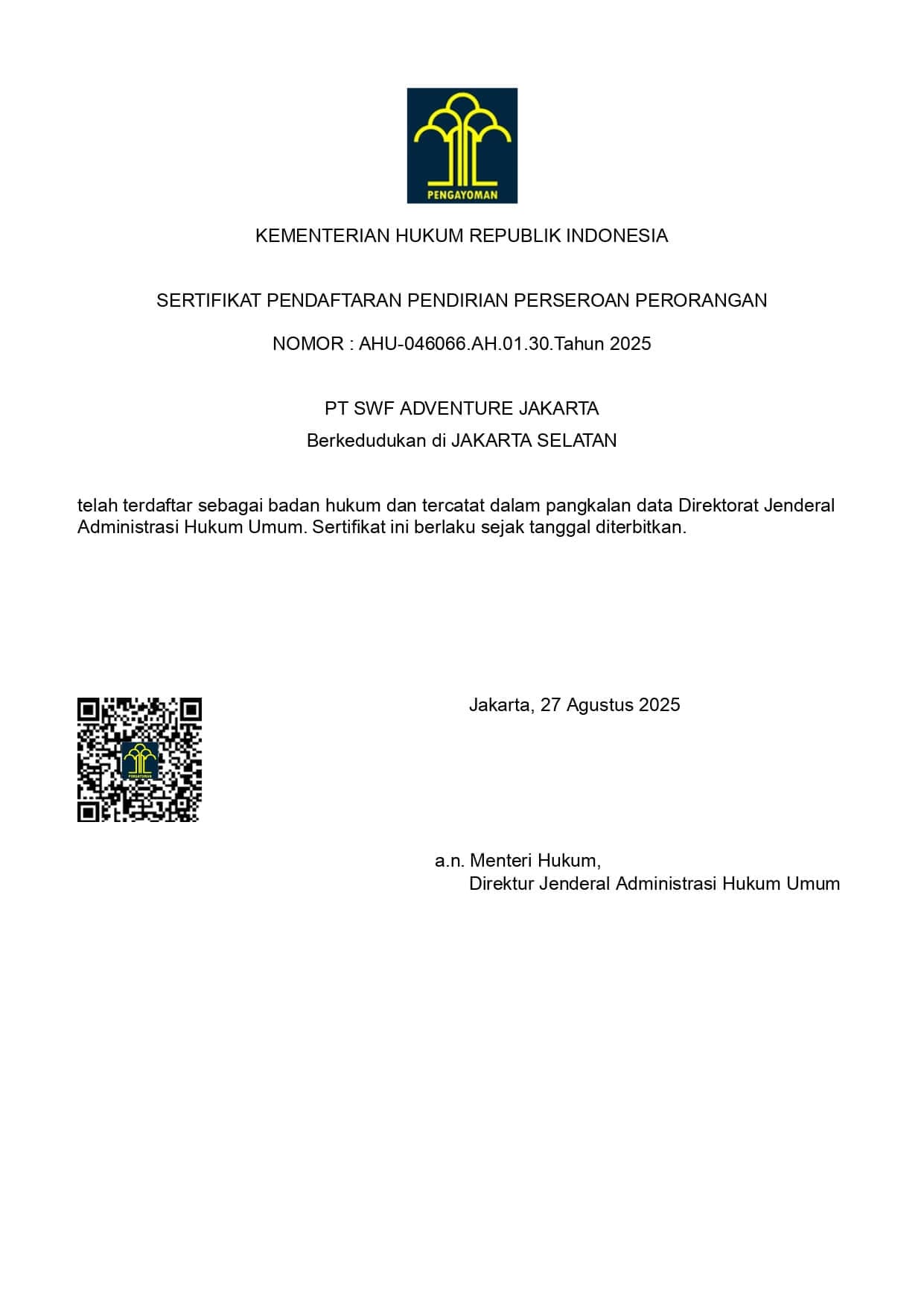 SK Kemenkumham